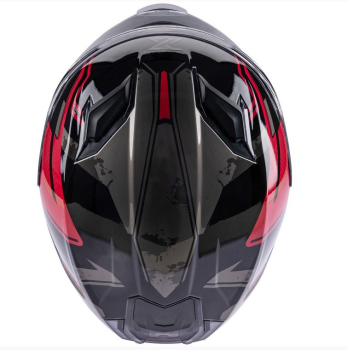 Integralhelm "Stinger R1" - SPEC-X - rot/schwarz/grau